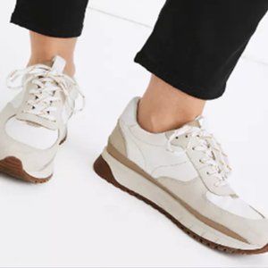 MADEWELL Kickoff Trainer Sneakers in Neutral Colorblock Leather